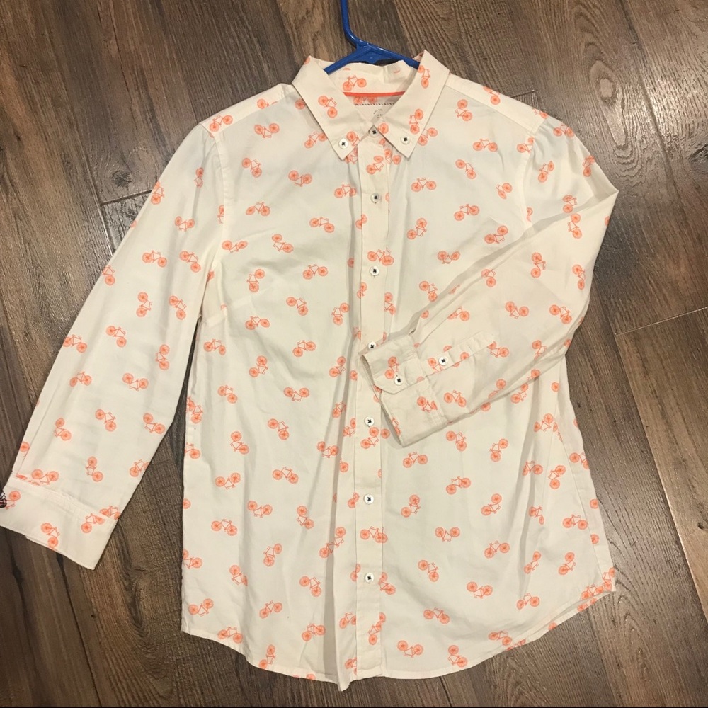 ANTHRO Bicycle Button Down | sz 2